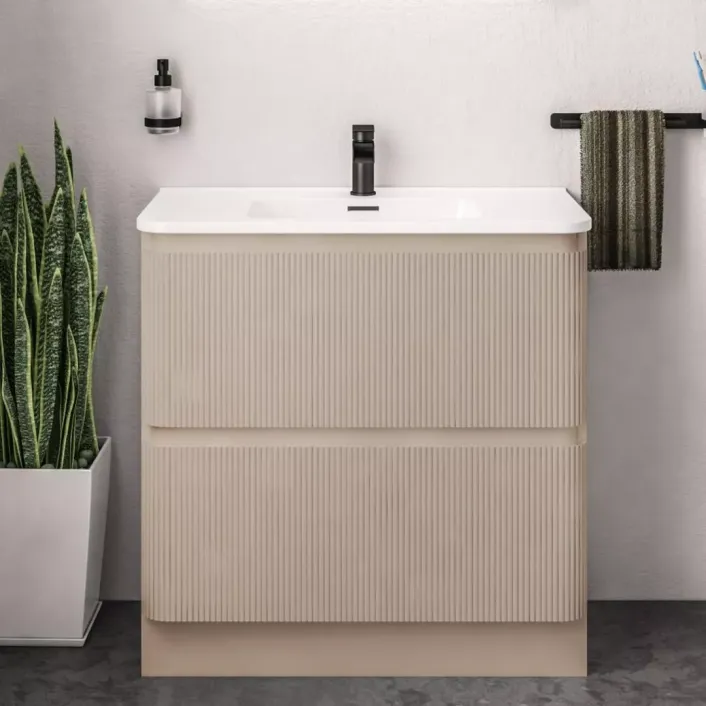 Eastbrook Belice 60cm Floorstanding Drawer Vanity Unit - Cashmere