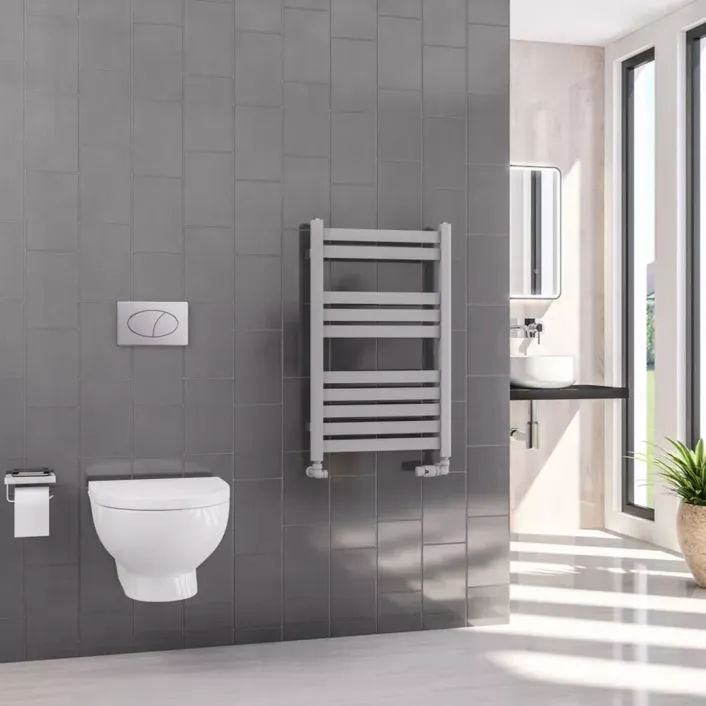 Eastbrook Defford 800 x 500mm Towel Rail Matt Grey