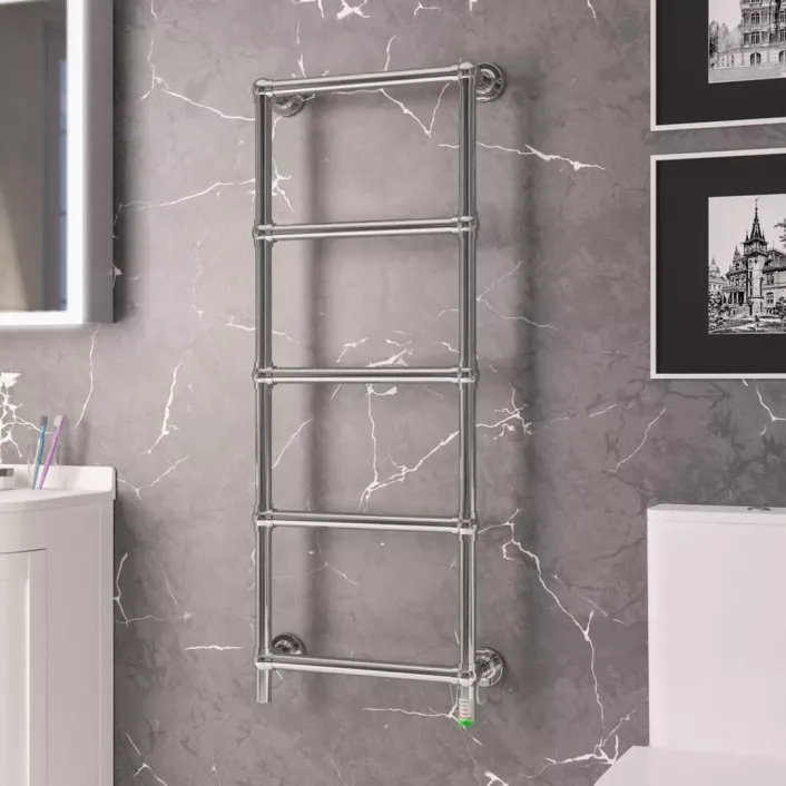 Eastbrook Kennet Dry Element Towel Rail 1200 x 500 Chrome
