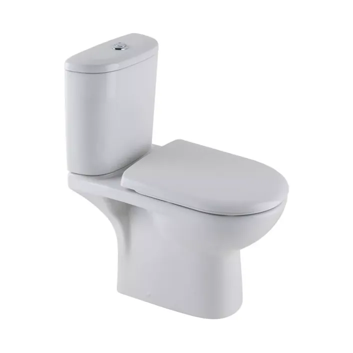Eastbrook Kompact in a Box Close Coupled Toilet Bundle with WC Pan, Cistern and Soft Close Toilet Seat - White