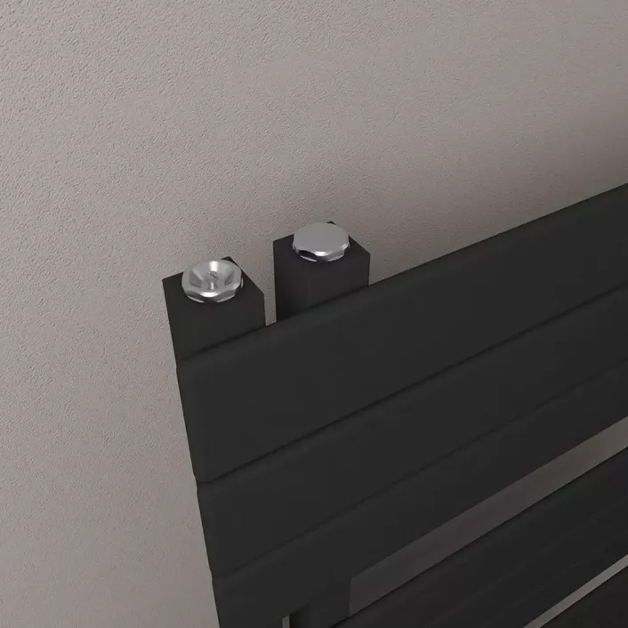 Eastbrook Helmsley 1150 x 600 Towel Rail Matt Black