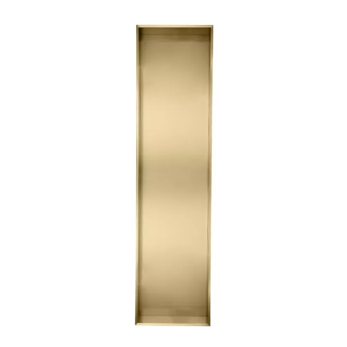 Eastbrook 1200x300mm Shower Niche - Brushed Brass