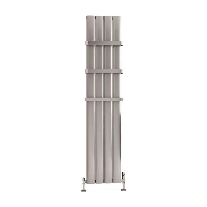 Eastbrook Malmesbury 1800 x 375 Aluminium Radiator Silver Effect
