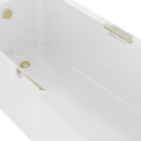 Eastbrook Portland Brushed Brass Grips (Pair)