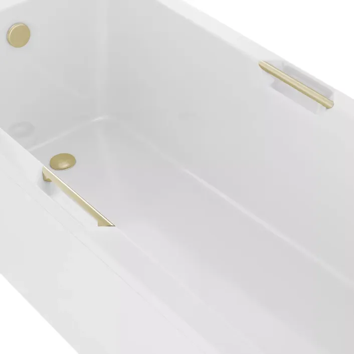 Eastbrook Portland Brushed Brass Grips (Single)