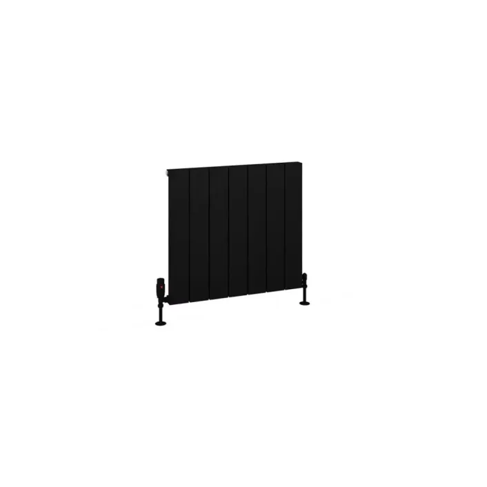 Eastbrook Charlton 600 x 660 Aluminium Radiator Matt Black