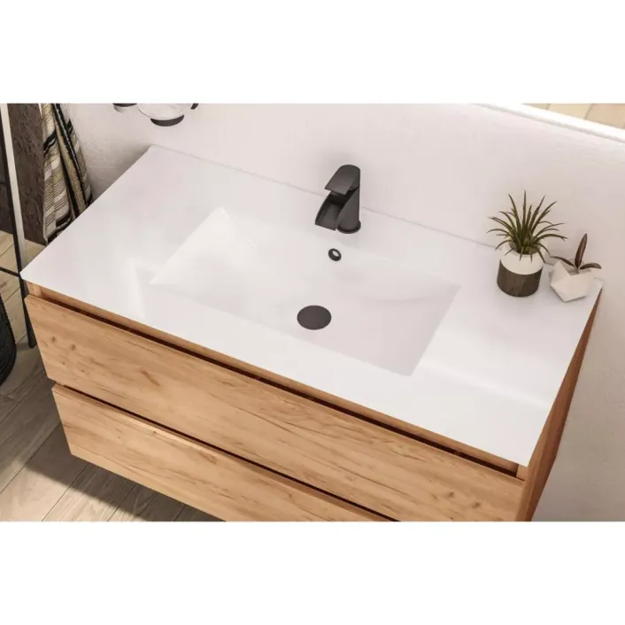 Eastbrook Universal 1000 Square Ceramic Basin White