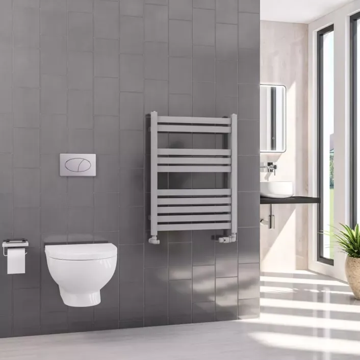 Eastbrook Defford 800 x 600mm Towel Rail Matt Grey