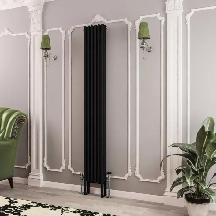 Eastbrook Imperia 3 Column Radiator 1800 x 290mm Matt Black