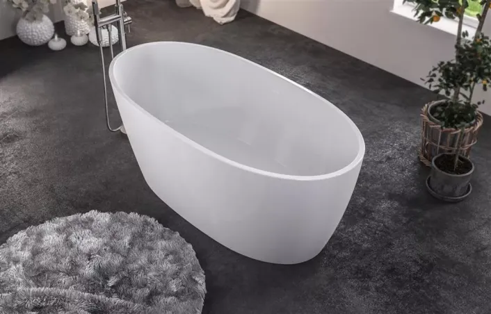 Eastbrook Wandsworth 1495 x 720 x 585mm Freestanding Bath Inc Waste - White
