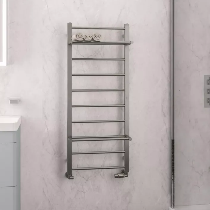 Eastbrook Velino Stainless Steel Towel Rail 1200 x 500 Brushed