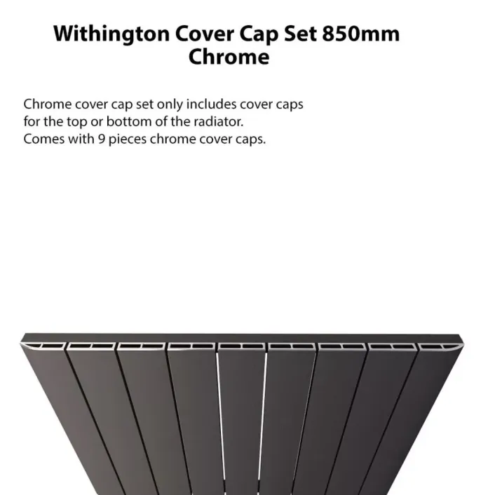 Eastbrook Withington Cover Cap Set 850mm Chrome