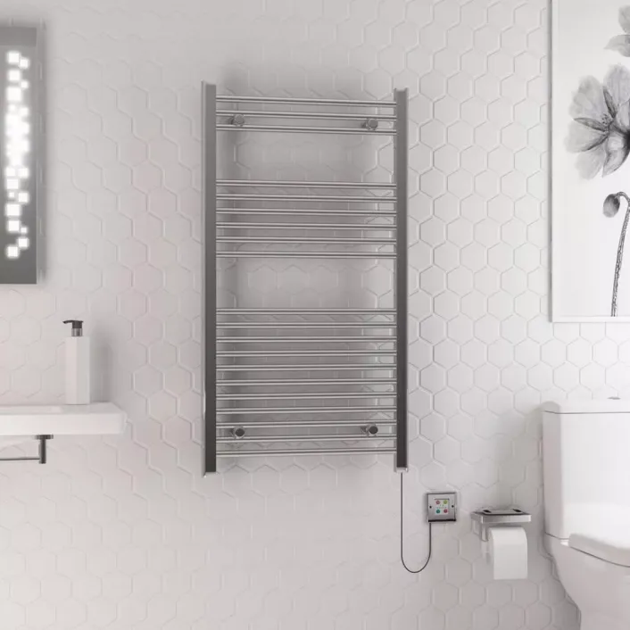 Eastbrook Biava Dry Element Towel Rail 1100x600mm Chrome