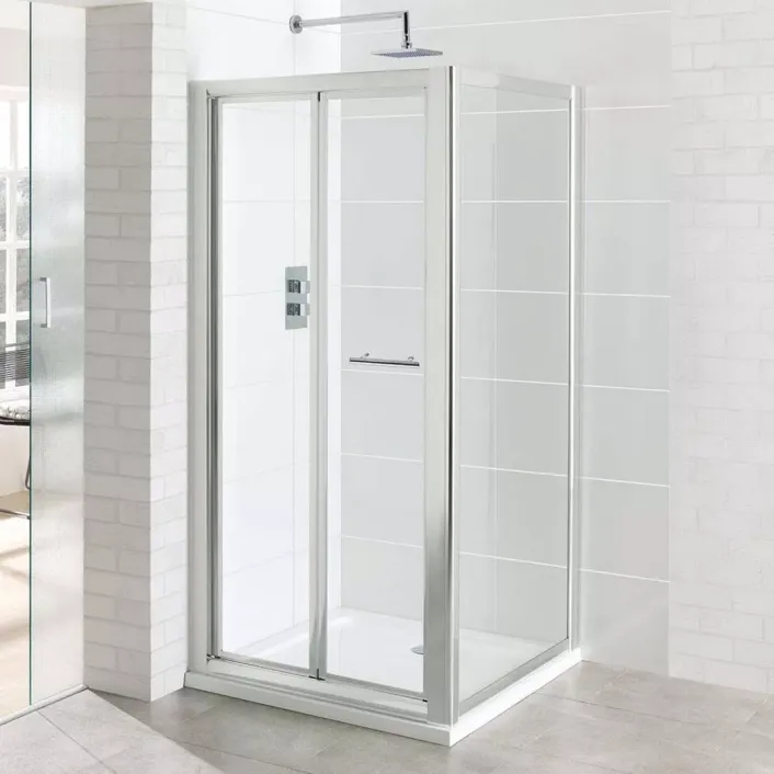 Eastbrook Vantage 6mm Easy Clean 1850mm x 800mm Bi-Fold Shower Door - Chrome
