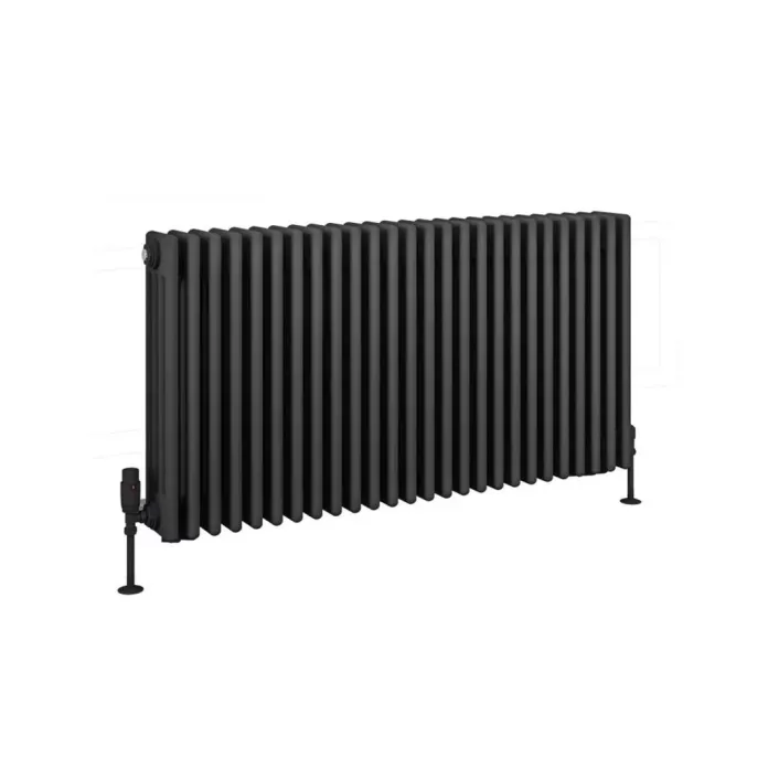 Eastbrook Rivassa 4 Column Radiator 600 x 1190mm Matt Anthracite