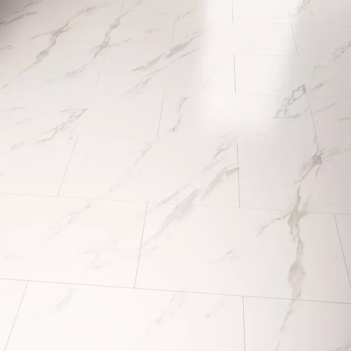 Eastbrook SPC Flooring Tile Collection 606 x 303 Marble White