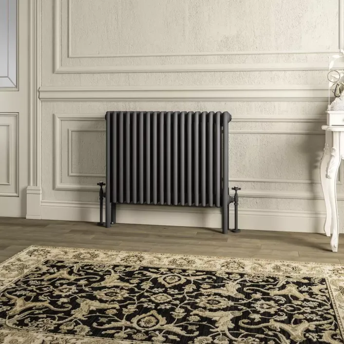 Eastbrook Imperia 4 Column Radiator 600 x 830mm Matt Anthracite