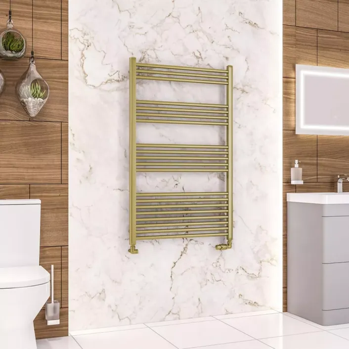 Eastbrook Wendover Straight Multirail 1200 x 750 Brushed Brass