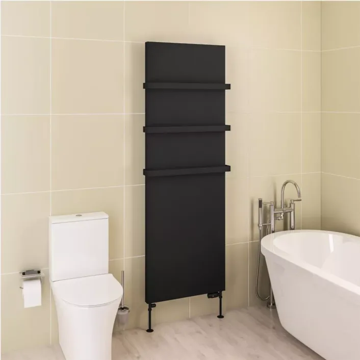 Eastbrook Wingrave 1800 x 610 Flat Panel Radiator Matt Black