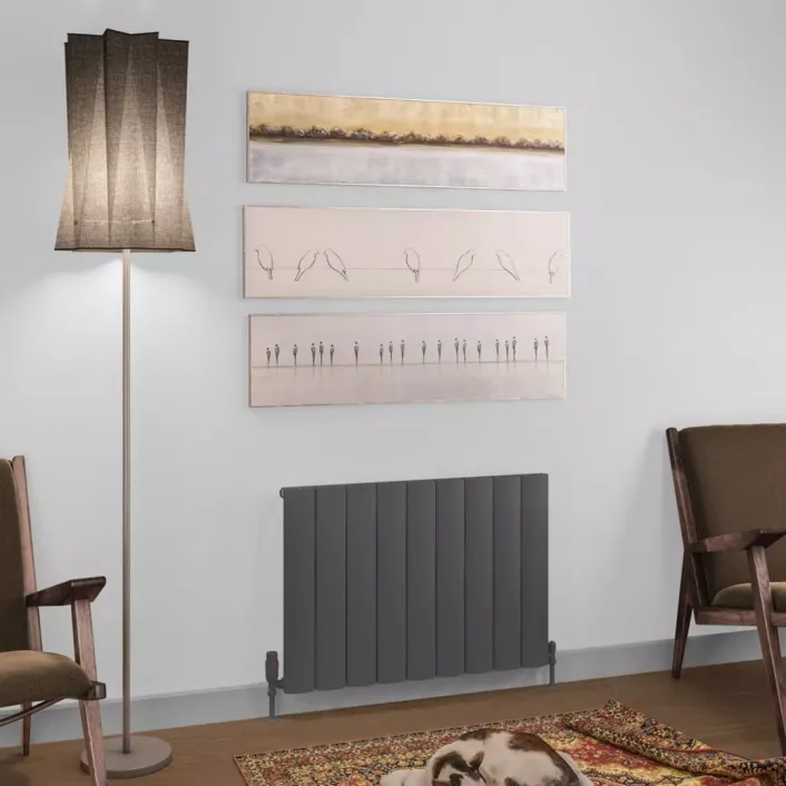 Eastbrook Tordino 600 x 850 Aluminium Radiator Matt Anthracite