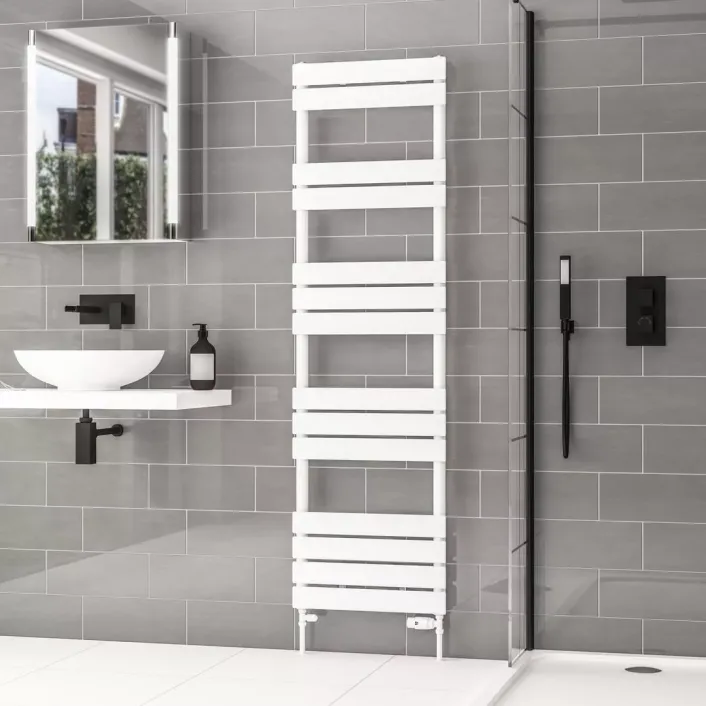 Eastbrook Addington II Towel Rail 1750 x 500 Type10 Gloss White