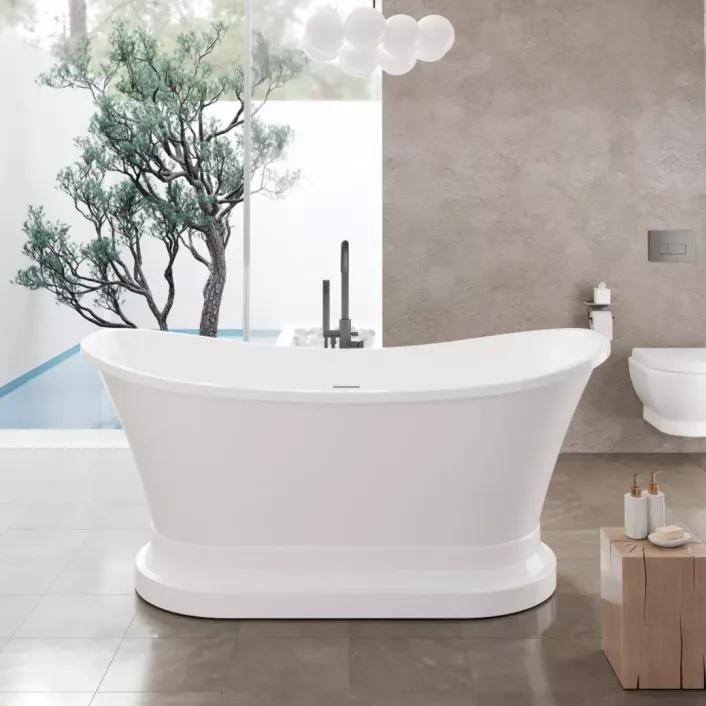 Eastbrook Chesham 1524 x 813mm Freestanding Bath - White