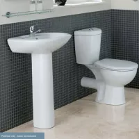 Eastbrook Loire 190mm Full Pedestal - White
