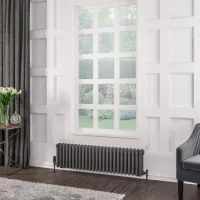 Eastbrook Rivassa 3 Column Rad. 300x1148mm Matt Anthracite