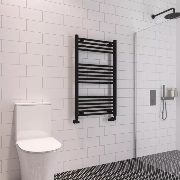 Eastbrook Wingrave 1000 x 600 Straight Multirail Matt Black