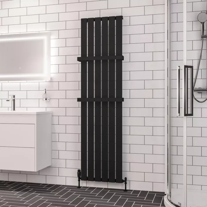 Eastbrook Deddington 1800 x 470 Radiator Matt Black