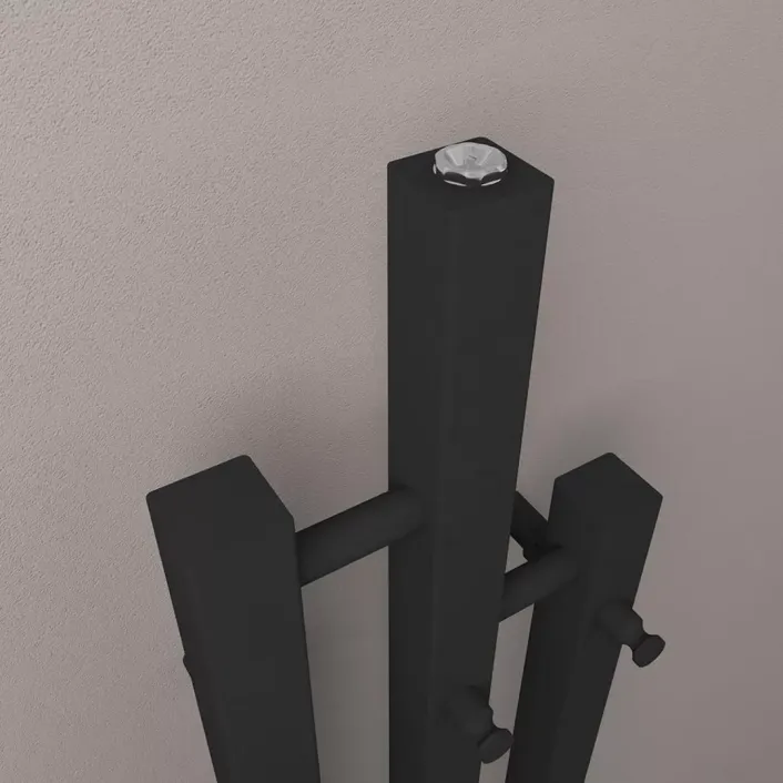 Eastbrook Conwy 1200 x 220 Radiator Matt Black