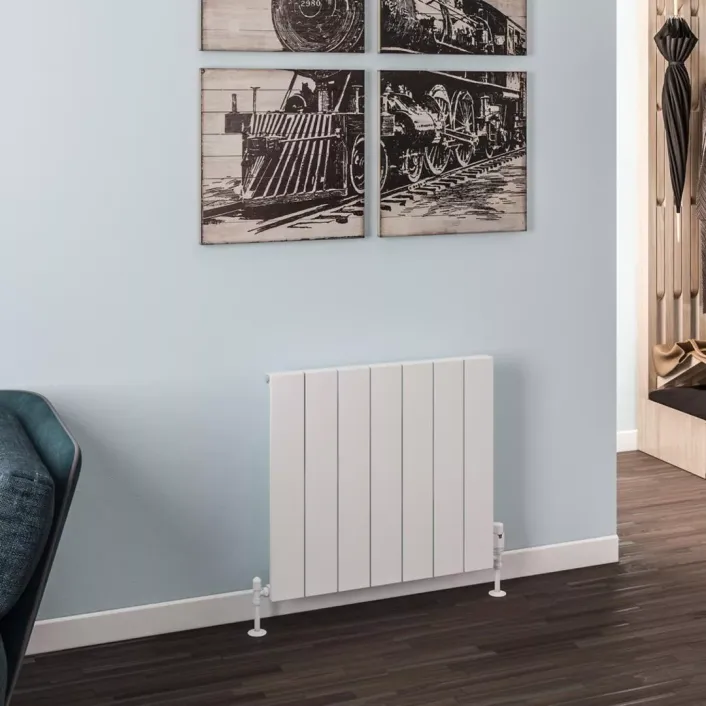 Eastbrook Rosano 600 x 660 Aluminium Radiator Matt White