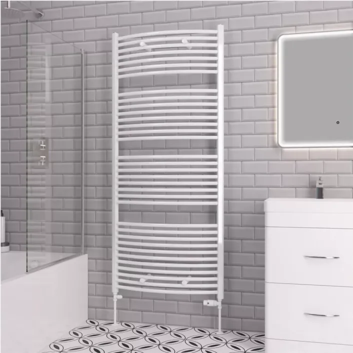 Eastbrook Curved Biava Multirail 1720 x 750 Gloss White
