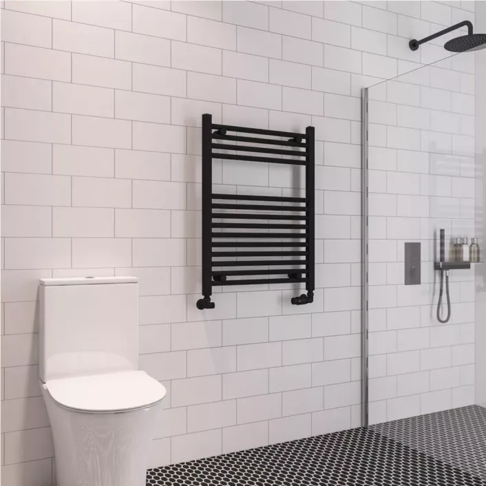 Eastbrook Wingrave 800 x 600 Straight Multirail Matt Black