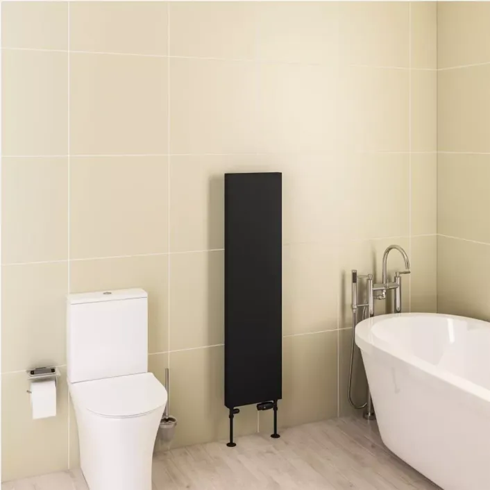 Eastbrook Wingrave 1200 x 310 Flat Panel Radiator Matt Black