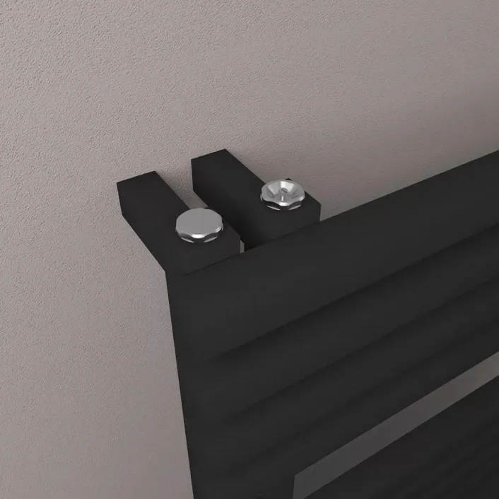 Eastbrook Reinbach 1200 x 500mm Towel Rail Matt Black