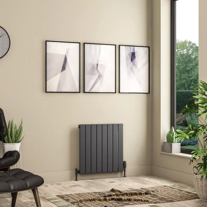 Eastbrook Addington II Radiator 600 x 596 Type10 Matt Anthracite