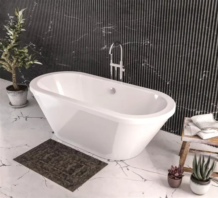 Eastbrook Humber 1800 x 800 x 440mm (410mm Depth) Freestanding Bath - White