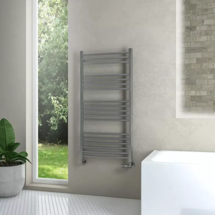 Eastbrook Wendover Straight Stainless Steel Multirail 1200 x 600 Brushed
