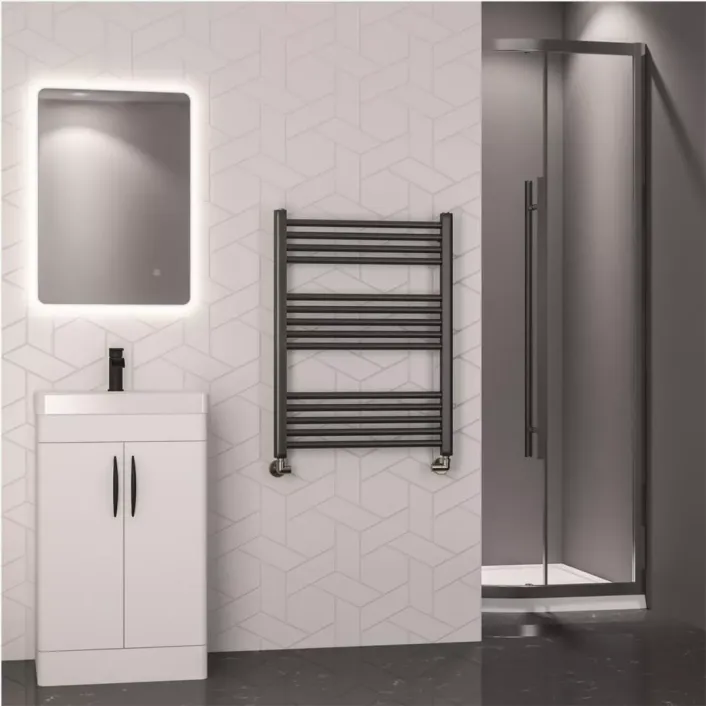 Eastbrook Wendover Straight Multirail 800 x 600 Brushed Gunmetal
