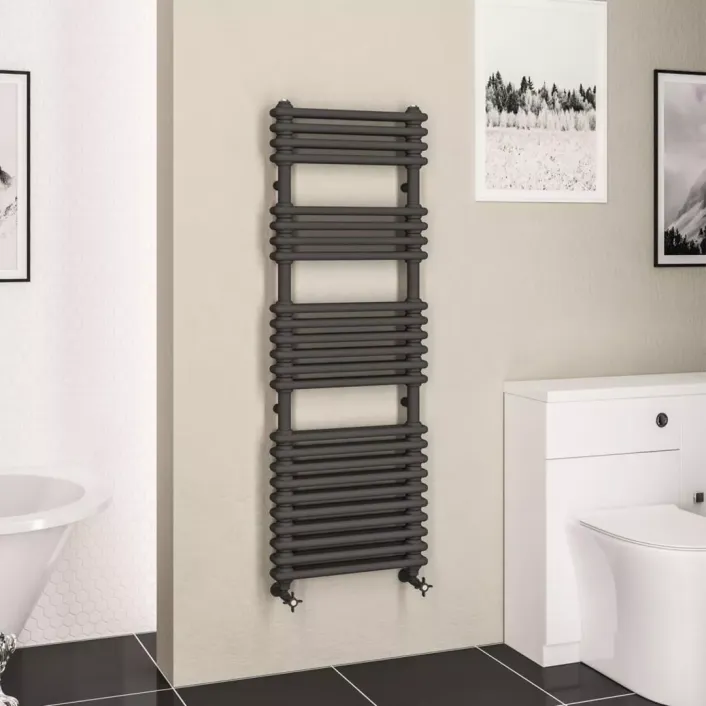 Eastbrook Imperia 2 Column Multirail 1430 x 500mm Matt Anthracite