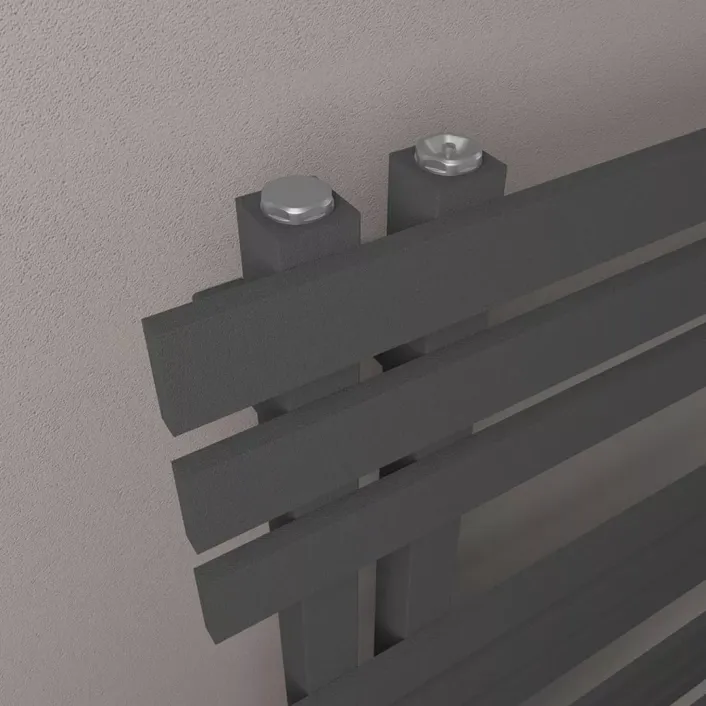 Eastbrook Hurley 1200 x 600 Towel Rail Matt Anthracite