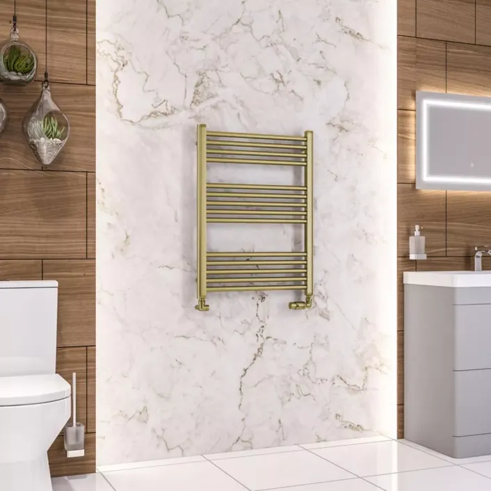 Eastbrook Wendover Straight Multirail 800 x 600 Brushed Brass