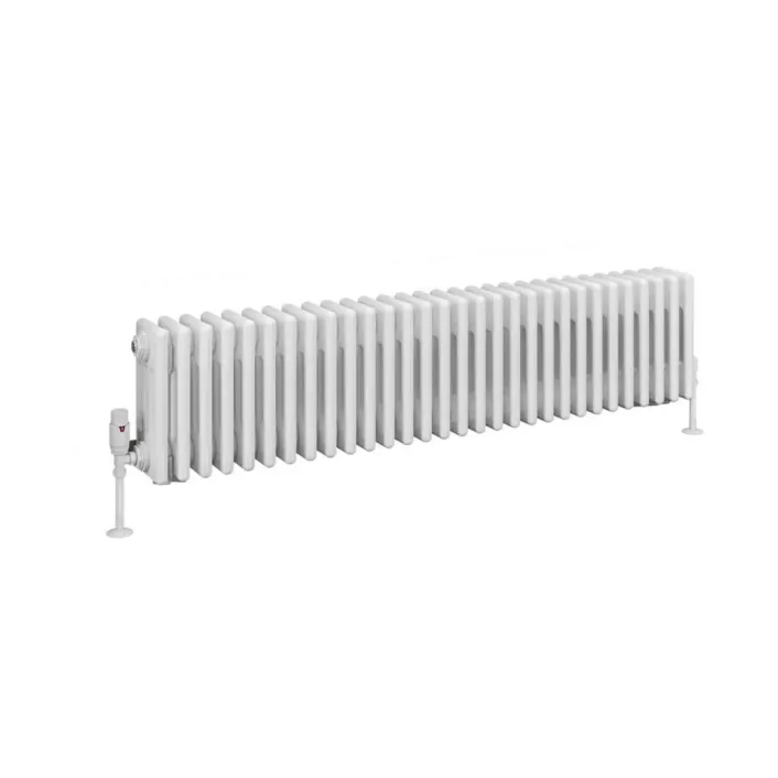 Eastbrook Rivassa 4 Column Radiator 300 x 1373mm Gloss White