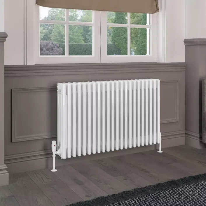 Eastbrook Rivassa 4 Column Radiator 600 x 1010mm Gloss White