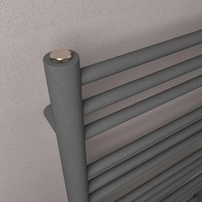 Eastbrook Corinium Round 800 x 500 Towel Rail Matt Anthracite