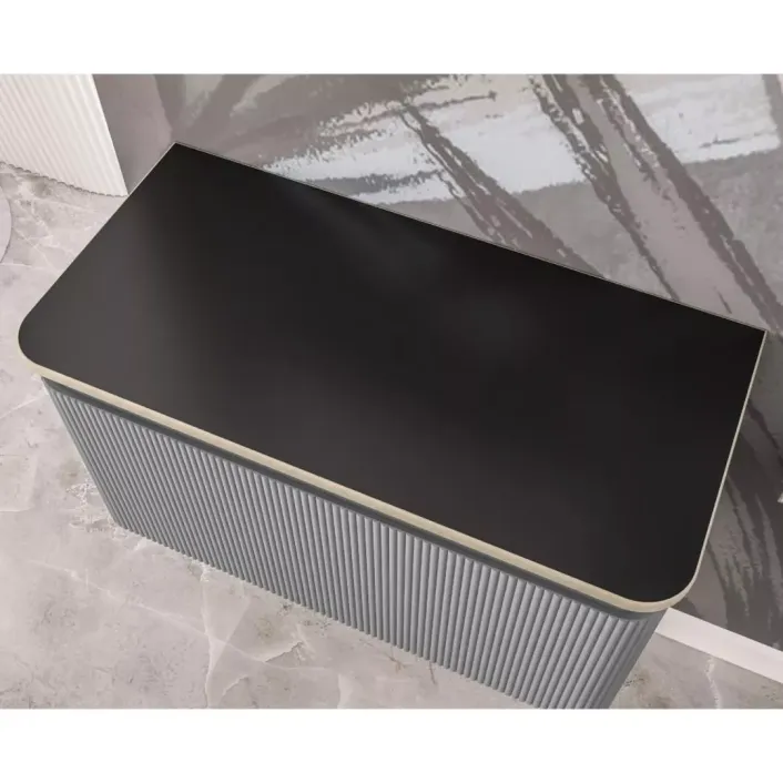 Eastbrook Belice 80cm Sintered Sit on Basin Black