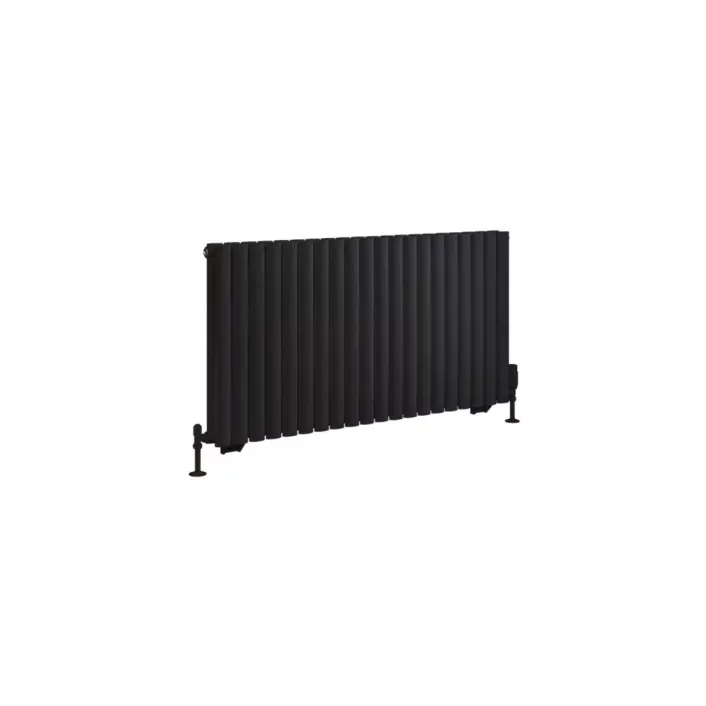 Eastbrook Tunstall Double 600 x 1179 Radiator Matt Black