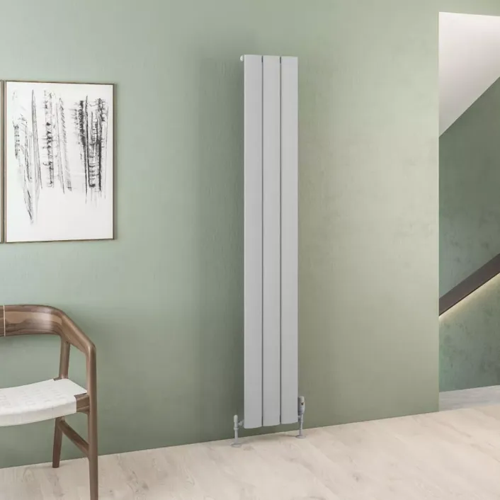 Eastbrook Malmesbury 1800 x 280 Aluminium Radiator Matt Grey