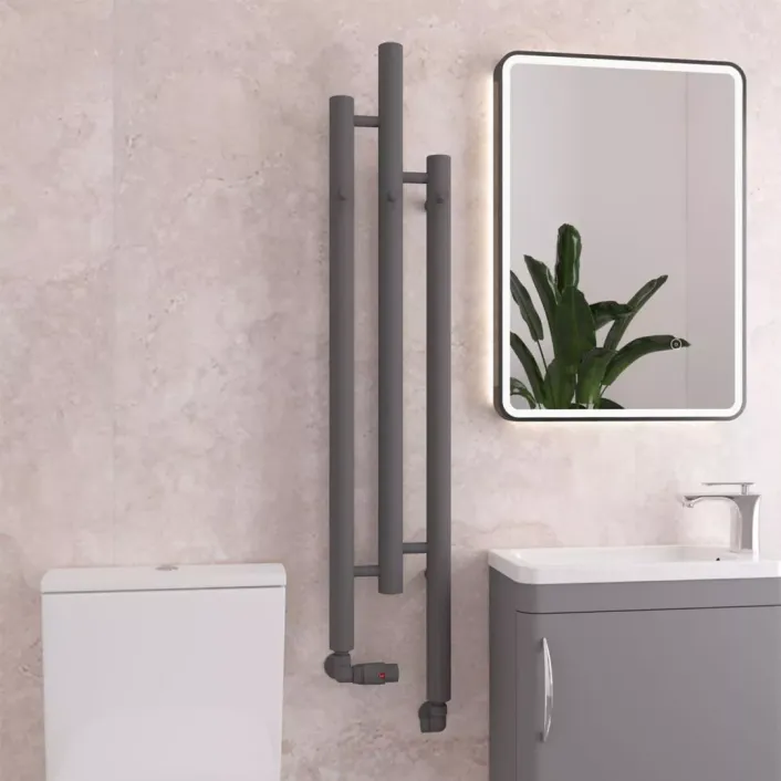Eastbrook Portchester 1200 x 225 Radiator Matt Anthracite